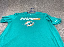 Miami Dolphins Shirt Mens XXL Nike Dri Fit NFL Equipment Training Teal T... - £14.72 GBP