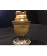 A.S.R Table Lighter -Antique Gold &amp; Porcelain  1940/50 Gold Color Tablet... - £35.03 GBP
