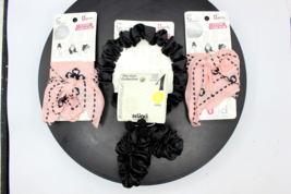Scunci U Got This 4 Piece Bundle! (2)Headwraps, Pink, Black Headband, &amp; Elastics - £11.17 GBP