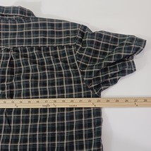 Columbia Shirt Men's Brown Plaid Button Down Long Sleeve Shirt Sz M (Length Cut) image 5