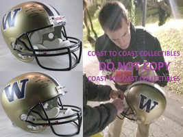 JAKE BROWNING,WASHINGTON HUSKIES,SIGNED,AUTOGRAPHED,FULL SIZE HELMET,COA... - £273.98 GBP