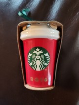 Starbucks 2016 Mug Tumbler Ornament Christmas Holiday 2.75&quot; - £19.25 GBP