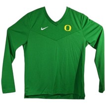 Oregon Ducks Womens Soccer Team Issued Nike Shirt Green Long Sleeve - £31.42 GBP