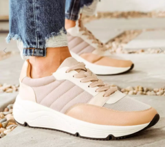 Oasis Society Violet Sneaker Pink/Nude Tennis Shoes Women&#39;s 10 - $24.07