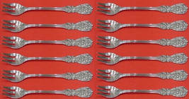 Francis I by Reed &amp; Barton New Script Sterling Silver Cocktail Fork Set of 12 - £561.07 GBP