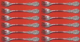 Francis I by Reed &amp; Barton New Script Sterling Silver Cocktail Fork Set of 12 - £564.52 GBP