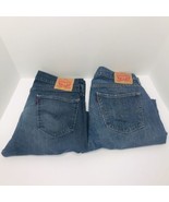 Levi&#39;s 559 / 505 Denim Blue Jeans Mens Size 36 x 34 Lot Of 2 Pair - £31.07 GBP