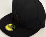 New Era Style Los Angeles Dodgers Fitted 59FIFTY Fashion Black /Black ML... - $19.99