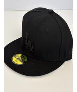 New Era Style Los Angeles Dodgers Fitted 59FIFTY Fashion Black /Black ML... - $19.99