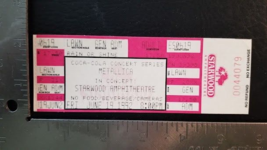 METALLICA - VINTAGE JUNE 19, 1992 ANTIOCH, TENN. MINT WHOLE CONCERT TICKET - $30.00