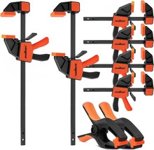 Horusdy 8-Pack Bar Clamps For Woodworking, 12&quot; And 6&quot; Bar, 8-Pack Wood C... - $817.99 MXN