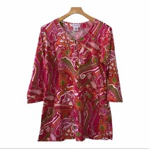 Soft surroundings sequin pearl bright tunic top - £35.49 GBP