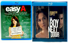 The Boy Next Door Blu-ray &amp; Easy A Bluray 2DVDs VERY GOOD COND - £11.18 GBP
