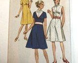 1971 Simplicity 9258 Misses Dress and Belt Size 14 Bust 34 Miss Cut - $4.42