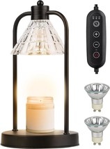 Candle Warmer Lamp with Timer Dimmable Candle Warmer Home Decor 2 Bulbs - £22.34 GBP