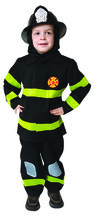 Deluxe Fire Fighter Dress Up Children&#39;s Costume Set Size: Toddler 2 - £92.77 GBP