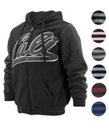 Men&#39;s Athletic California Sherpa Fleece Lined Cali Zip Up Hoodie Jacket - $54.45 CAD