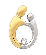 14K Two-Tone Gold Mother and Child® Diamond Pendant (Choice of size) - €248,83 EUR+