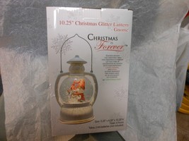 Christmas Is Forever &quot;Gnome&quot; Glitter Light Water Lantern 10.25&quot;X4.25&quot;X4.25&quot; - $39.55