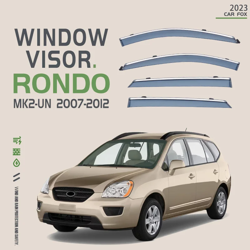 For    Rondo UN 2007-2012 Window  Rain OR Shine Side Window Deflector  Shades Ve - £105.22 GBP