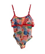 Disney Minnie Mouse Tropical Print One-Piece Swimsuit With Ruffle Detail... - $533.07 MXN