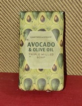 NEW Crabtree &amp; Evelyn Avocado &amp; Olive Oil Triple Milled Bar Soap Vegetable Based - £19.39 GBP