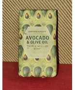 NEW Crabtree &amp; Evelyn Avocado &amp; Olive Oil Triple Milled Bar Soap Vegetab... - £19.10 GBP