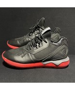 Adidas Tubular Runner Black Tomato Red AQ8387 Size 10.5 Pre Owned - $17.99