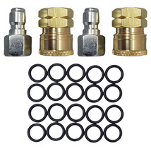 2-Pack Quick Connect To 3/8&quot; Female, 3/8&quot; Female, 20-Pack 3/8&quot; High Temp O-Rings - £21.01 GBP