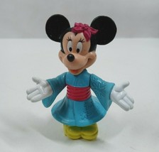 Vintage Disney Epcot Center Minnie Mouse Wearing A Kimono 3.25&quot; Vinyl Fi... - $3.95