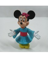 Vintage Disney Epcot Center Minnie Mouse Wearing A Kimono 3.25&quot; Vinyl Fi... - €3,38 EUR