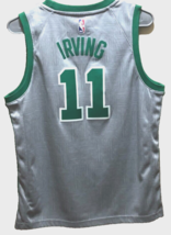 Kyrie Irving #11 Boston Celtics NBA Gray Green Nike Youth Jersey L 14-16 - £15.50 GBP