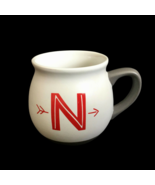 Threshold Monogrammed Coffee Mug Letter N Initial W/ Arrow Stoneware Cup... - £14.77 GBP