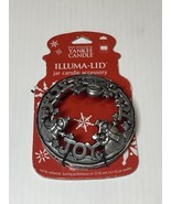 Yankee Candle Illuma-lid Christmas Joy Snowman Holiday Jar Topper Retire... - £7.83 GBP