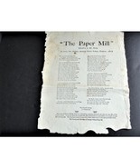 The Paper Mill-Inscribed to William Parks by J. Dumbleton-Reproduction P... - £11.75 GBP