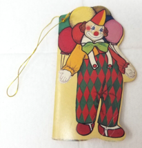 The Story of Christmas Clown Christmas Ornament Flip Book Taiwan 1970 Vintage - £12.11 GBP
