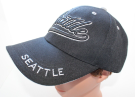 SNCO Seattle Black/Gray Adjustable Hat Cap - £9.58 GBP