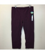 Hanes ComfortSoft Women&#39;s 2pk Open Bottom Leg Fleece Sweatpants Purple X... - $534.47 MXN
