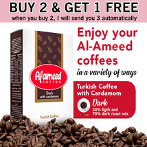 Buy 2 Get 1 Free | Alameed Coffee Dark With Cardamom 250 Gram - £43.84 GBP