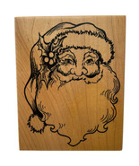Christmas Santa Claus Head Gift Tag Large Rubber Stamp PSX K292 Vintage ... - £9.88 GBP