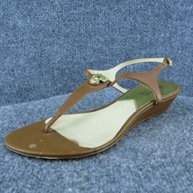 Michael Kors  Women Thong Sandal Shoes Brown Leather Size 7.5 Medium - £19.75 GBP