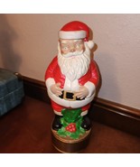 70s MCM Santa Claus Art Pottery Booze Decanter With Removable Hat Lid 11&quot; H - $44.60 CAD