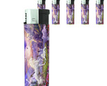 Unicorns D6 Lighters Set of 5 Electronic Refillable Butane Mythical Crea... - $15.79