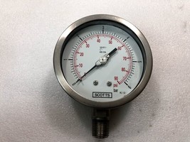 Scotts Pressure Gauge En 837-1 AISI 316L KI. 1,0 Psi Pressure Gauge - £170.28 GBP