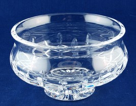 Heavy Crystal Glass Bowl Candy Dish Footed 5-1/4&quot; Diameter - £6.77 GBP