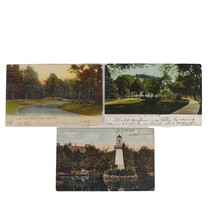 Set of 3 1908 DETROIT MI Michigan Lithograph Postcards Lighthouse Parks, Germany - £15.20 GBP