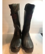 Sorel Green Rubber Mud waterproof hunting Boots mens sz 10 insulated - $76.67 CAD