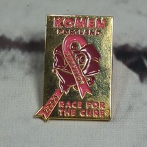 Race for the Cure Komen Portland Lapel Pin Pink Ribbon  - £4.45 GBP