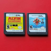 Alvin and the Chipmunks & Chip Wrecked Nintendo DS Lot 2 Games Authentic Works - £7.44 GBP