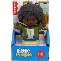 Fisher-Price Little People Woman in Sweater Figure Black Hair NEW - £8.60 GBP